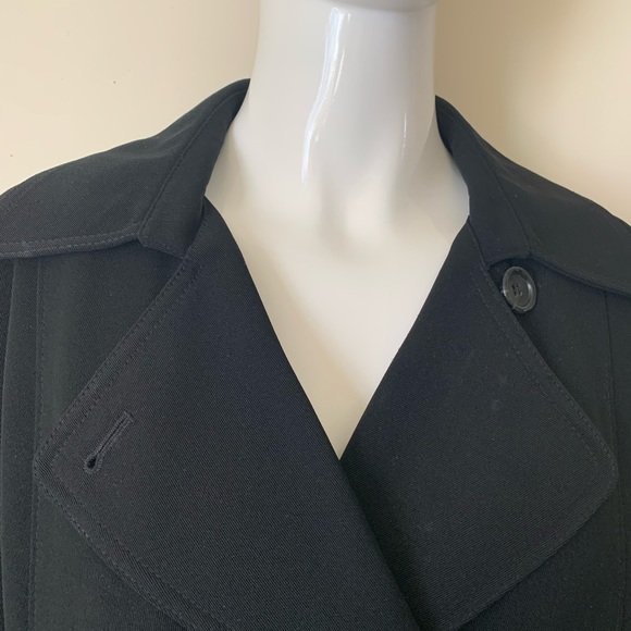 Vintage double breasted trenchcoat black - Picture 2 of 12